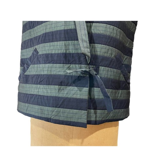 Vintage Traditional Japanese Waistcoat Vest Blue Tie Front Pockets Large - Picture 3 of 6